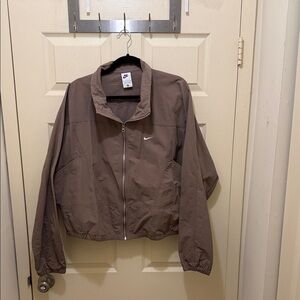 Nike Women's Taupe Bomber Jacket